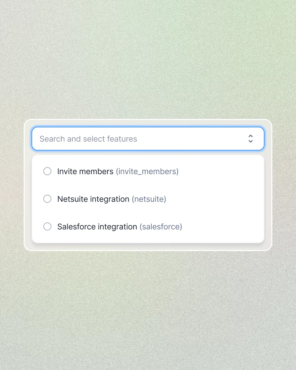 Attach features to plans.