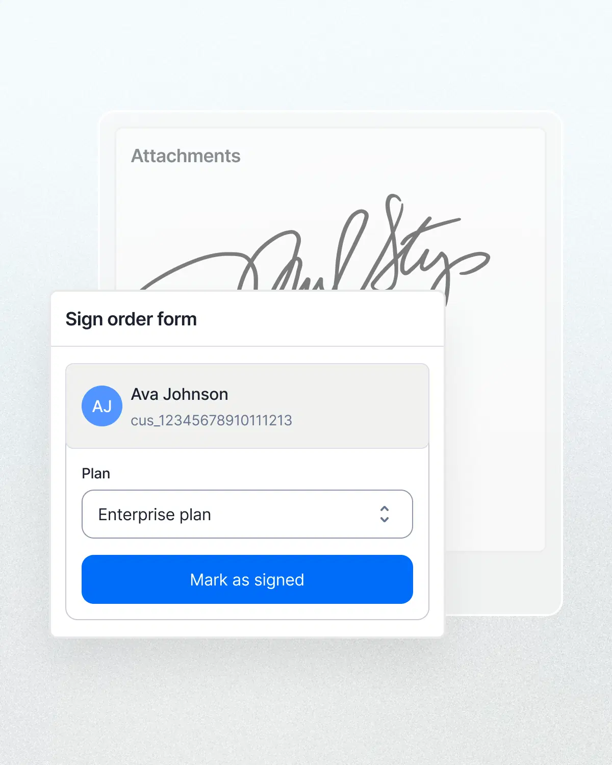 Mark it as signed.