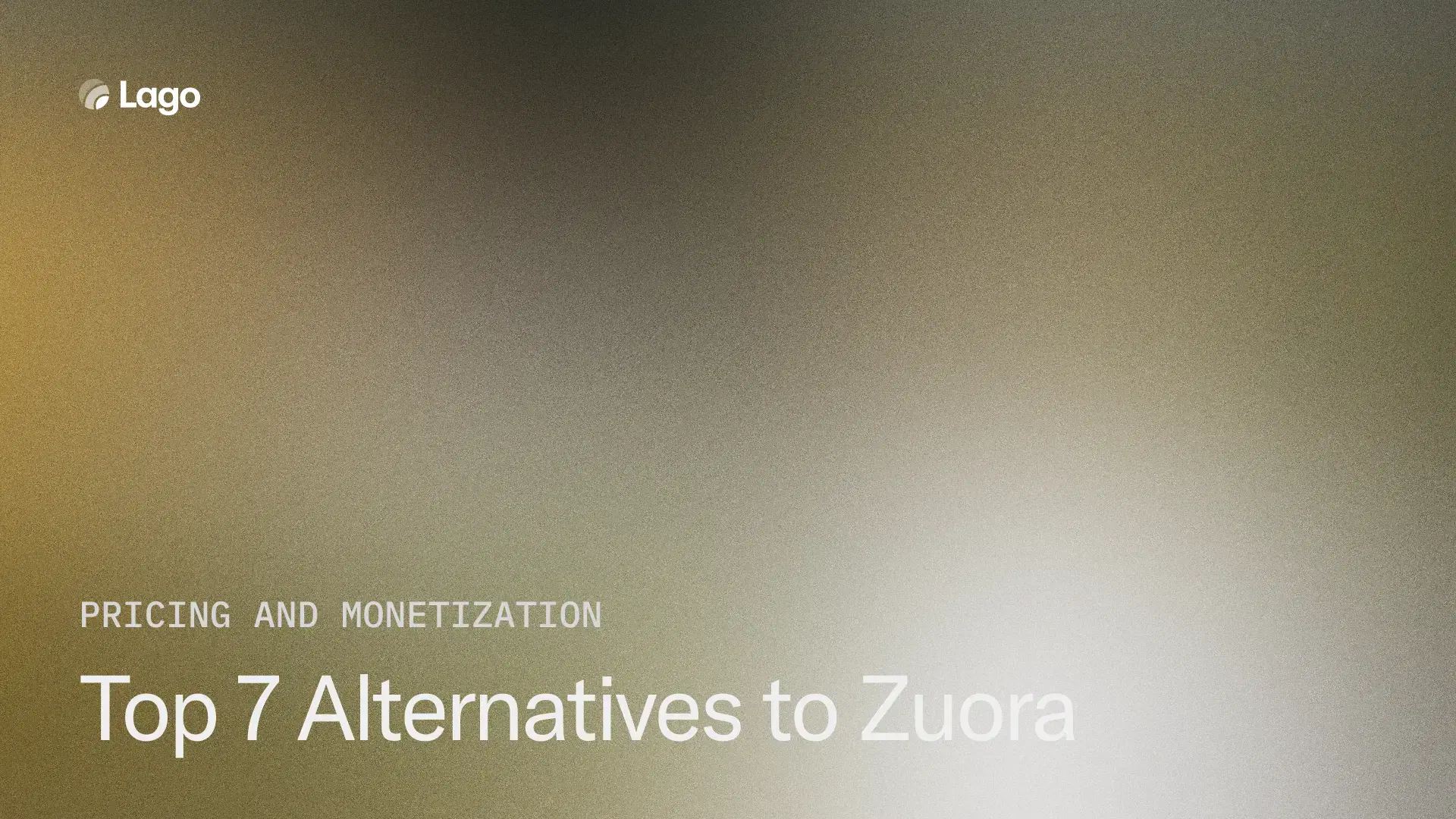 Top 7 Alternatives to Zuora for usage-based Billing