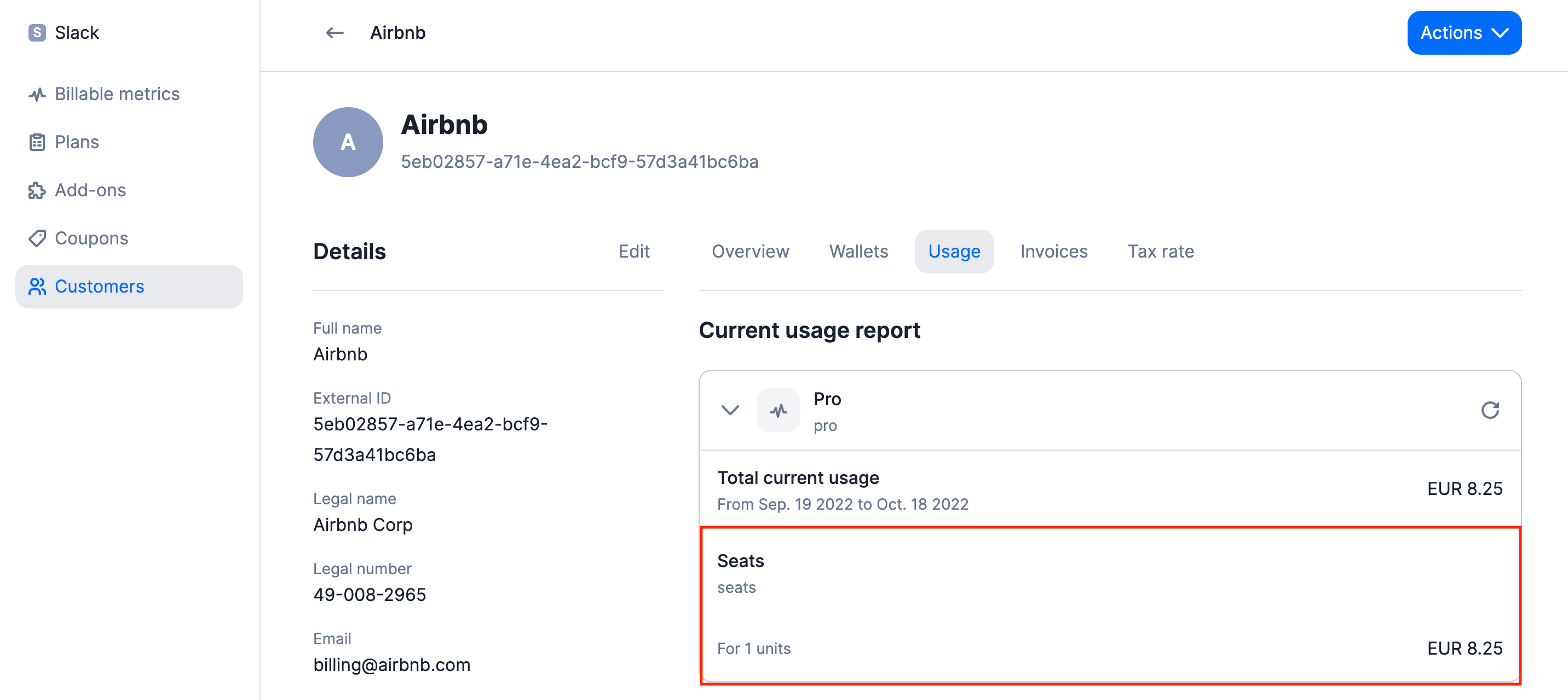 Seat 1 visible in the app