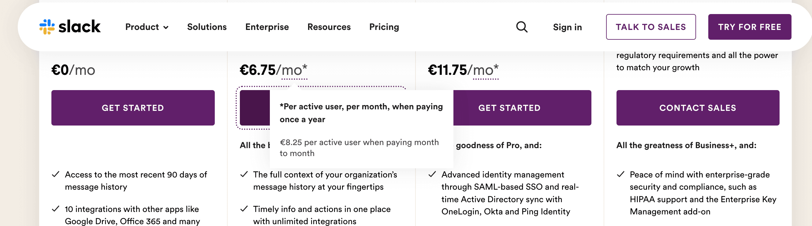 Slack's fair per-seat pricing