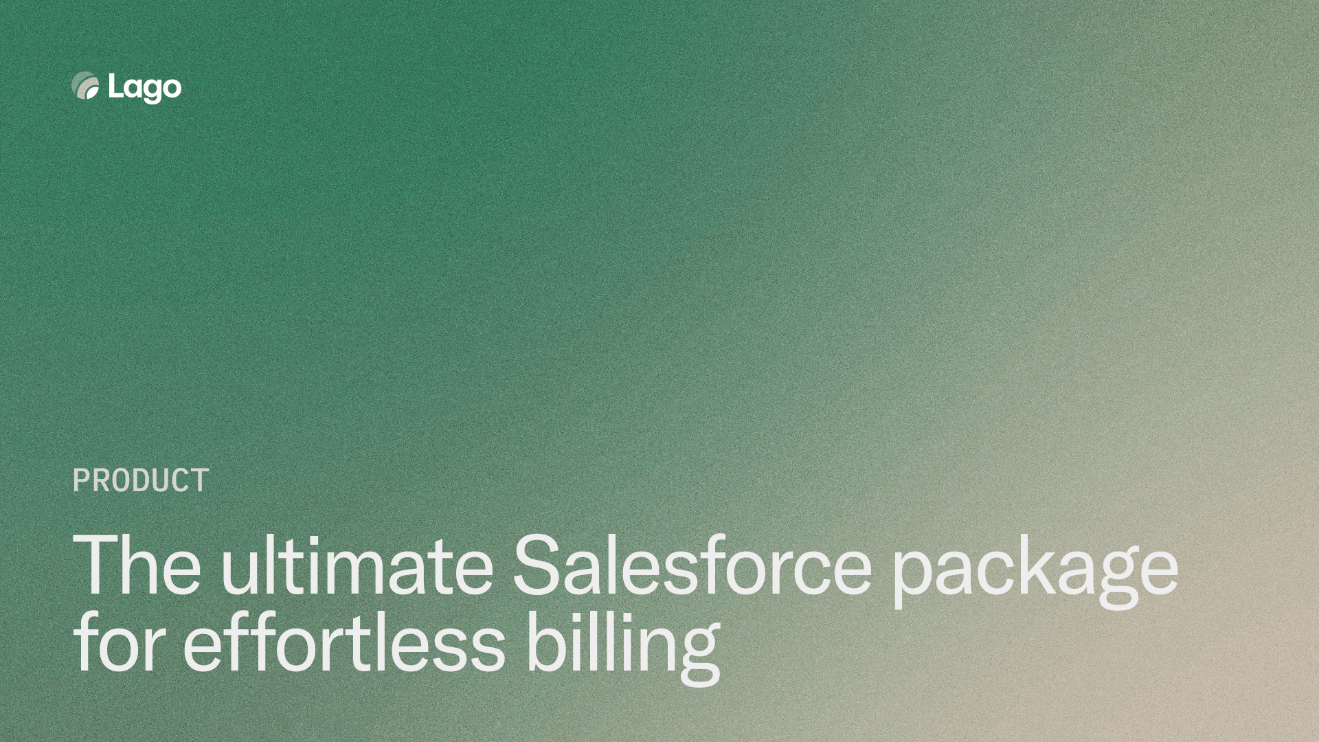 The ultimate Salesforce package for effortless billing