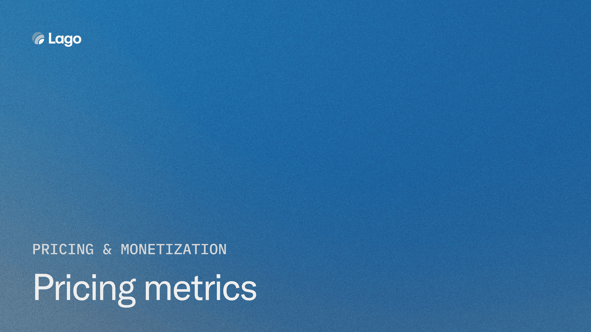 How to set pricing metrics for usage-based and AI SaaS
