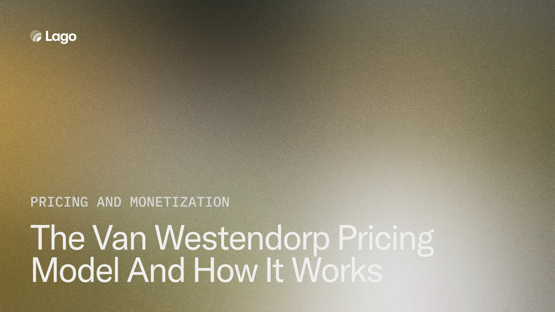 What Is The Van Westendorp Pricing Model And How Does It Work?