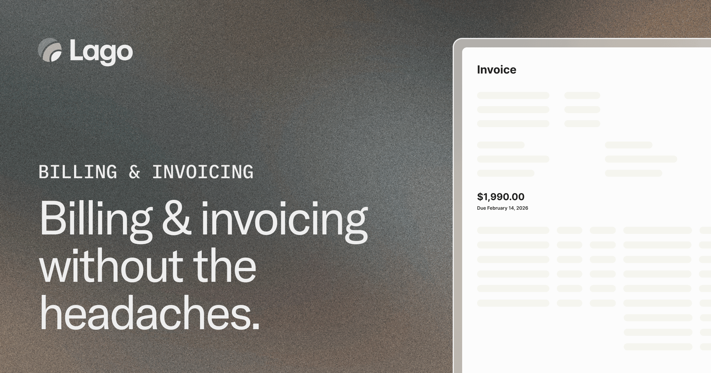 Lago Invoicing | Automated & Compliant Billing